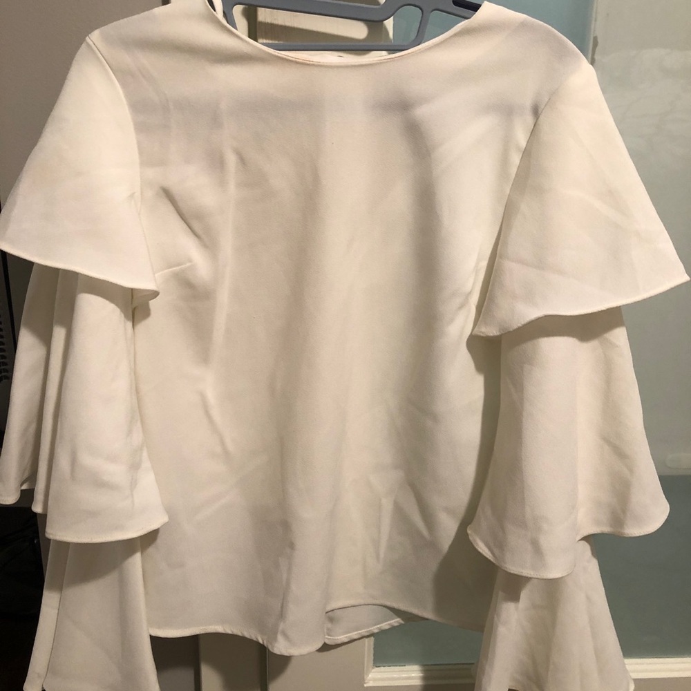 Ruffle sleeve blouse